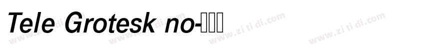 Tele Grotesk no字体转换